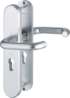 Afbeeldingen van Hoppe Inbraakwerend deurkrukgarnituur aluminium Paris 138L/3235/3214 - PC 55 - F1 Op=Op