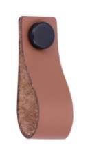 Afbeeldingen van Siro Hangende handgreep kunststof - L 76mm/H 21mm/B 25mm bruin/mat zwart 