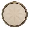Afbeeldingen van Siro Meubelknop metaal - L 34mm/H 30mm/B 34mm antiek messing/beige 