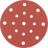 Afbeeldingen van Kelfort schuurschijf 150mm rood 10st 17 gaten