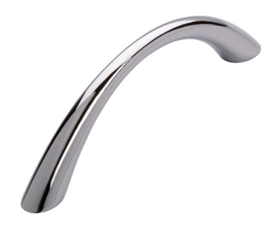 Afbeeldingen van Siro Meubelgreep metaal - boorafstand 96mm/L 113mm/H 27mm/B 11mm - chroom glanzend 