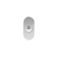 Afbeeldingen van INTERSTEEL Deurbel ovaal verdekt 65x30x10 rvs geborsteld 3990