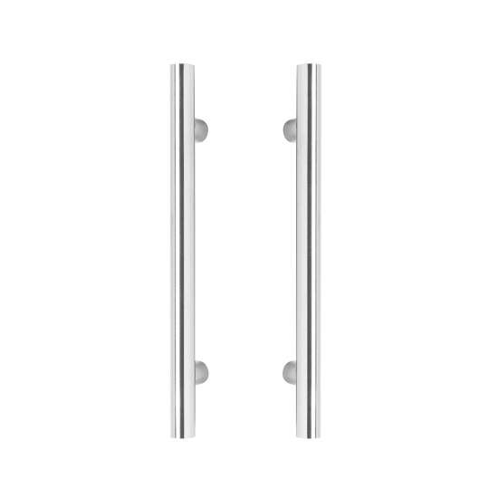 Afbeeldingen van INTERSTEEL Deurgrepen per paar T-vorm 800x80x30 HoH 600 rvs 4327