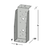 Afbeeldingen van GB Balkdrager GBS-LL 75x200 1,5 Sendzimir Verzinkt