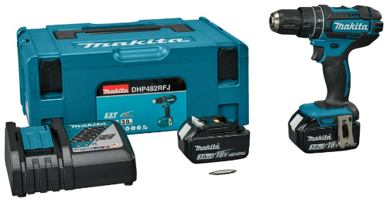 Afbeeldingen van Makita DHP482RFJ 18 V klopboor/schroef