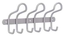 Afbeeldingen van Siro Haaklijst metaal - boorafstand 2x130mm/L 300mm/H 83mm/B 145mm - aluminium 