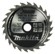 Afbeeldingen van Makita Zaagb 136X20X1,5 24T 20G B-33629