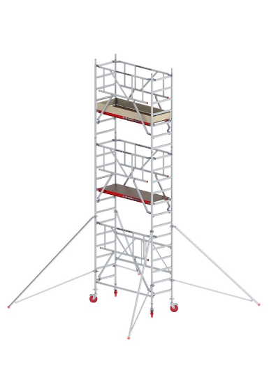 Afbeeldingen van Altrex Vouwsteiger RS 44-S POWER - Werkhoogte 6.8 meter - Platformlengte 1.85 meter Hout 