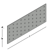 Afbeeldingen van GB koppelplaat - 100x250x2mm - sendzimir verzinkt