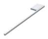 Afbeeldingen van Siro Handdoekhouder metaal - boorafstand 48mm/L 380mm/H 50mm/B 10mm chroom glanzend 