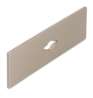 Afbeeldingen van Siro Onderplaat metaal - L 72mm/H 2mm/B 25mm mat RVS effect 