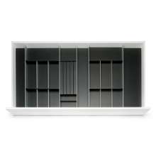 Afbeeldingen van Blum Bestekindeling Legrabox - corpusbreedte 1000mm-1200 diepte 650mm - houtdecor zwart/aluminium OL.SA6512S1BEST