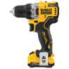 Afbeeldingen van DeWalt boor/schroefmachine. DCD701D2-QW - 12V XR 2x 2.0Ah accu - 10mm 