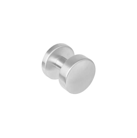 Afbeeldingen van INTERSTEEL Knop rond centraal rvs geborsteld 2246