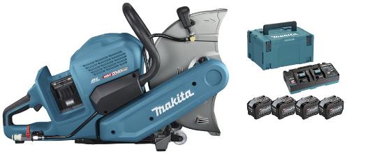 Afbeeldingen van Makita doorslijper CE001GL204 - XGT40 MAX 4x8.0Ah accu 355mm - inclusief duo-snellader in Mbox