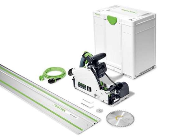 Afbeeldingen van Festool invalcirkelzaagmachine TSV 60-KEBQ-Plus - Ø168mm 1500Watt - met zaagblad, voorritszaagblad en geleiderail in Systainer