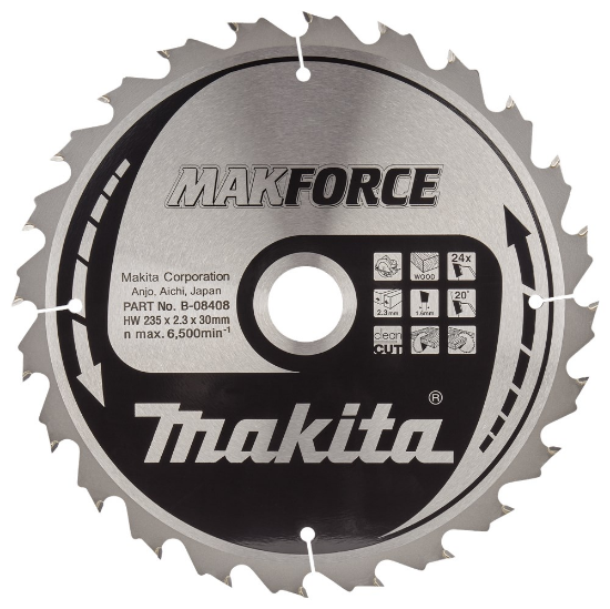 Afbeeldingen van Makita Zaagb Hout 235x30x24T 20G B-08408