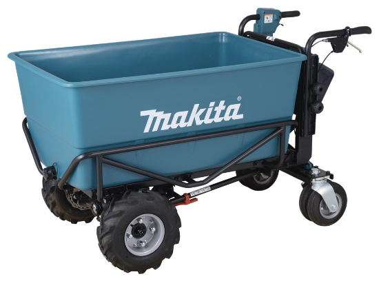 Afbeeldingen van Makita accu kruiwagen DCU605Z - 2x18V LXT - met laadbak zonder accu en lader in krat