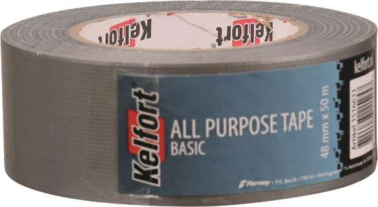 Afbeeldingen van Kelfort Ducttape Basis - 48mm x 50 meter - grijs watervast 