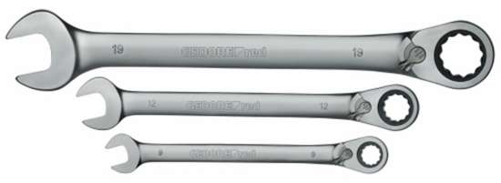 Afbeeldingen van GR Ringratel-steeksleutelset SW8 19mm