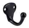 Afbeeldingen van Siro Kapstokhaak metaal - boorafstand 20mm/L 37mm/H 40mm/B 30mm mat zwart 
