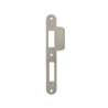 Afbeeldingen van INTERSTEEL Sluitplaat 192x25x1,5mm tbv 72pc SKG sluitkom, afgerond met korte lip, DIN links rvs 9508