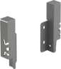 Afbeeldingen van Hettich Set achterwandverbinders ArciTech 126 mm, antraciet, links en rechts