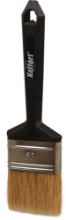 Afbeeldingen van Kelfort Wegwerpkwast - 14x60mm - plat wit haar 