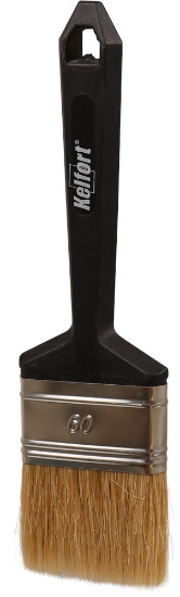Afbeeldingen van Kelfort Wegwerpkwast - 14x60mm - plat wit haar 