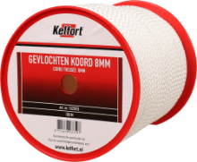 Afbeeldingen van Kelfort Koord - 8mm - wit nylon gevlochten 