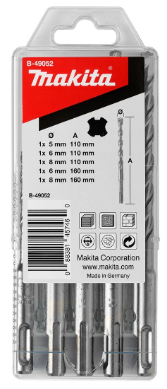 Afbeeldingen van Makita P2S Sds-Plus 5/6/8X110 6/8X160 B-49052
