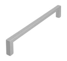Afbeeldingen van Siro Meubelgreep metaal - boorafstand 160mm/L 168mm/H 28mm/B 8mm aluminium 