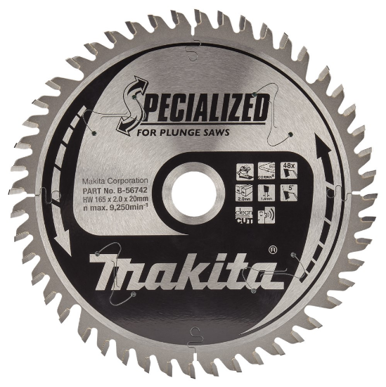 Afbeeldingen van Makita Zaagb corian 165X20X2,0 48T 5G B-56742