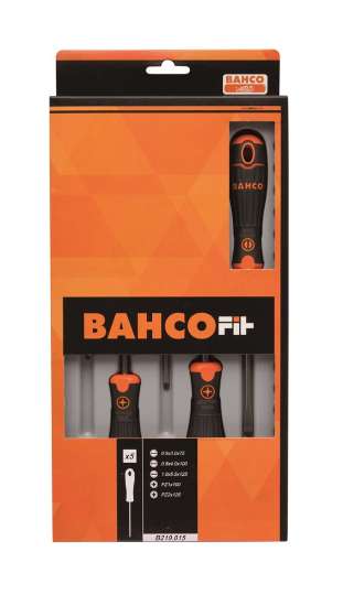 Afbeeldingen van Bahco bahcofit schroevendraaierset, 5 stuks