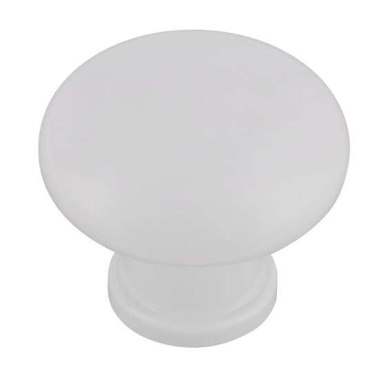 Afbeeldingen van Siro Meubelknop kunststof - L 32mm/H 27mm/B 32mm - wit 
