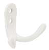 Afbeeldingen van Siro Kapstokhaak metaal - boorafstand 11mm/L 45mm/H 28mm/B 60mm - wit 