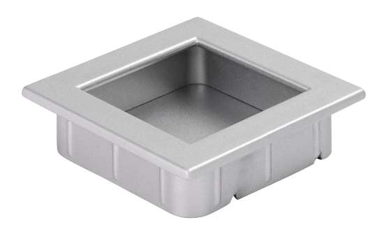 Afbeeldingen van Siro Schelpgreep metaal - L 46mm/H 13mm/B 46mm aluminium 