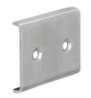 Afbeeldingen van Siro verbindstuk metaal - boorafstand 26mm/L 52mm/H 8mm/B 40mm RVS 