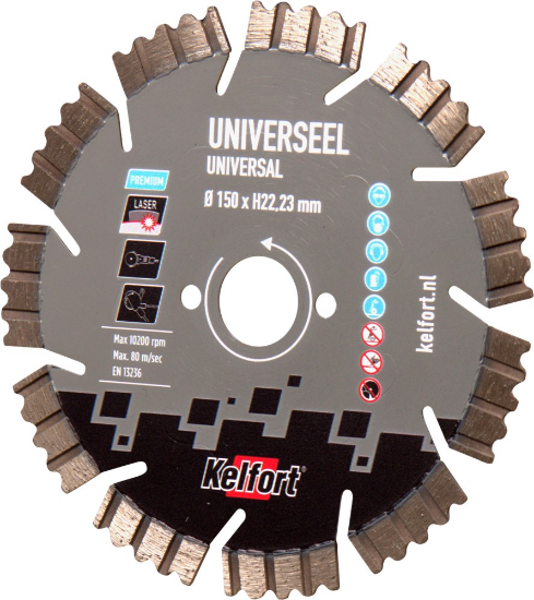 Afbeeldingen van Kelfort Diamantzaagblad Premium - 150x22.23mm - universeel 