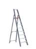 Afbeeldingen van Enkel oploopbare trap - aluminium (gecoat)