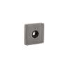 Afbeeldingen van INTERSTEEL Rozet massief vierkant 53x53x10mm verdekt met nokken en veer, geheel rvs 3406