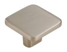 Afbeeldingen van Siro Meubelknop metaal - L 33mm/H 22mm/B 33mm RVS effect 