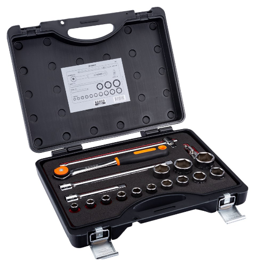 Afbeeldingen van Bahco doppenset 1/2'' 18 Delig