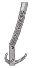 Afbeeldingen van Siro Kapstokhaak metaal - boorafstand 32mm/L 148mm/H 66mm/B 60mm antiek zilver 