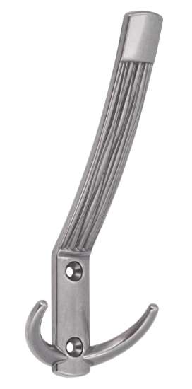 Afbeeldingen van Siro Kapstokhaak metaal - boorafstand 32mm/L 148mm/H 66mm/B 60mm antiek zilver 