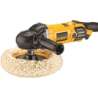 Afbeeldingen van DeWalt haakse polijstmachine DWP849X-QS - Ø180mm 1250 Watt - inclusief Velcro steunzool en polijstvacht