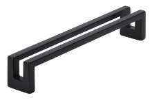 Afbeeldingen van Siro Meubelgreep metaal - boorafstand 160mm/L 168mm/H 29mm/B 26mm mat zwart 