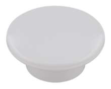 Afbeeldingen van Siro Meubelknop kunststof - L 47mm/H 20mm/B 47mm - wit 