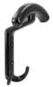 Afbeeldingen van Siro Kapstokhaak metaal - boorafstand 32mm/L 142mm/H 57mm/B 114mm - mat zwart 
