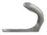 Afbeeldingen van Siro Kapstokhaak metaal - boorafstand 11mm/L 45mm/H 28mm/B 60mm - gepolijst aluminium 